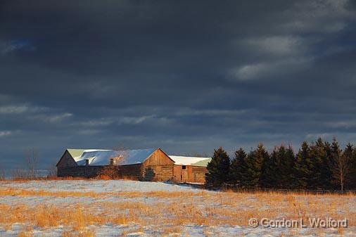 Barns In Winter_11586.jpg - Photographed near Ashton, Ontario, Canada.